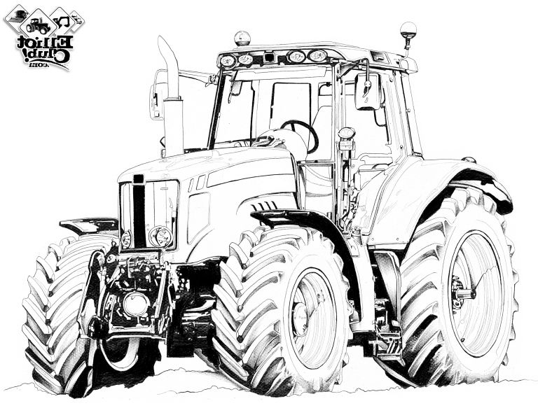 Dessin Ferme Agricole Cool Galerie Tracteur A Colorier Massey Ferguson