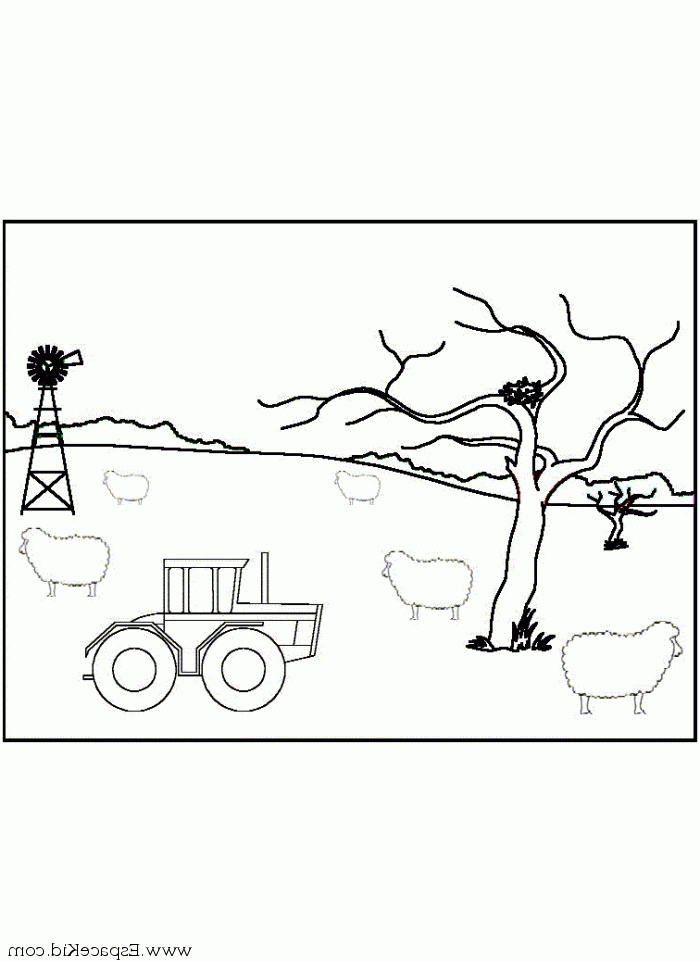 Dessin Ferme Agricole Inspirant Galerie Coloriage La Ferme Tracteur