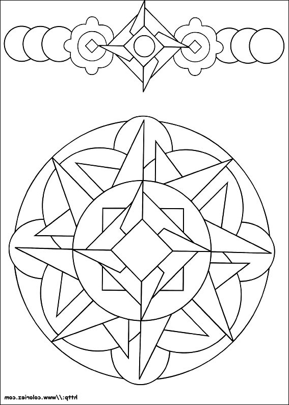 Dessin forme Géométrique Cool Photos Coloriage Mandala Et Frise De formes Géométriques