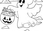 Dessin Halloween Fantome Beau Images Coloriage Un Fantôme Avec Une Citrouille Remplie De