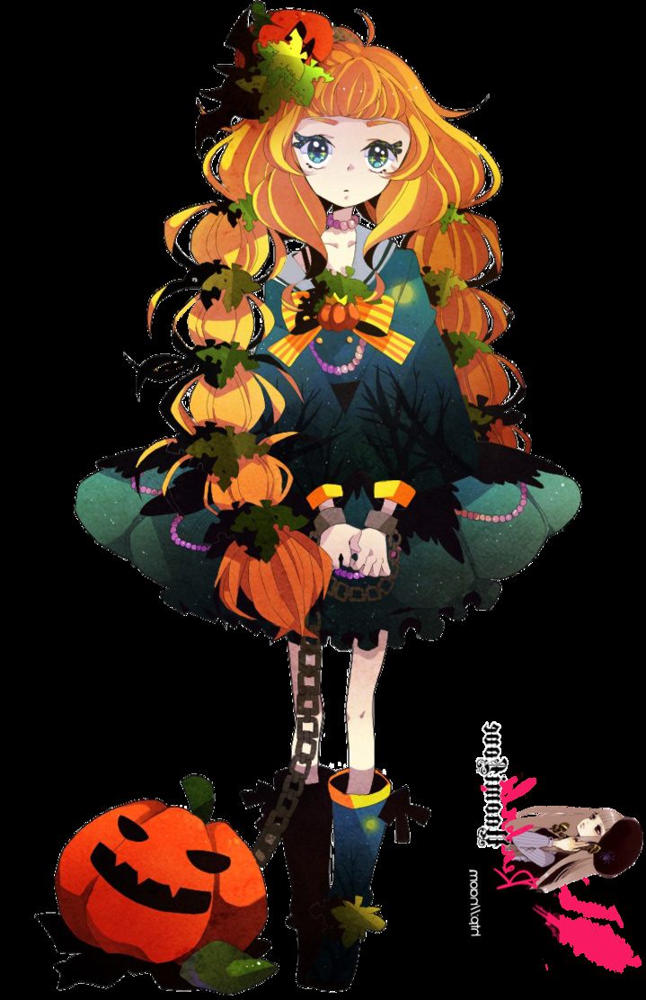 Dessin Halloween Manga Bestof Photos Halloween Anime Girl Render Google Search