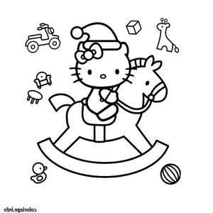 Dessin Hello Kitty Facile Bestof Images Coloriage Hello Kitty Sur Un Cheval Dessin