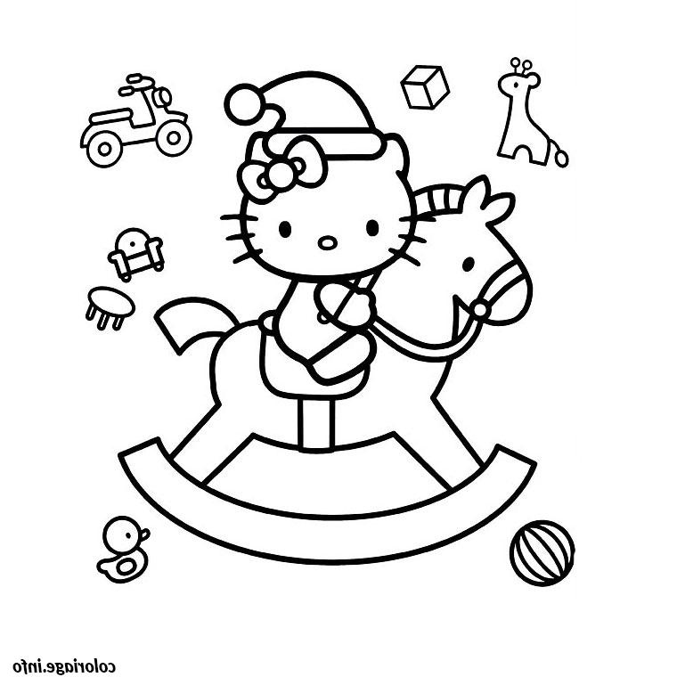 Dessin Hello Kitty Facile Bestof Images Coloriage Hello Kitty Sur Un Cheval Dessin