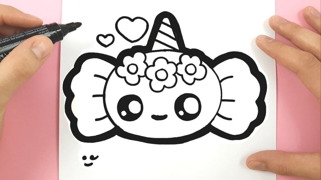 Dessin Kawaii A Colorier Licorne Impressionnant Images Ment Dessiner Et
