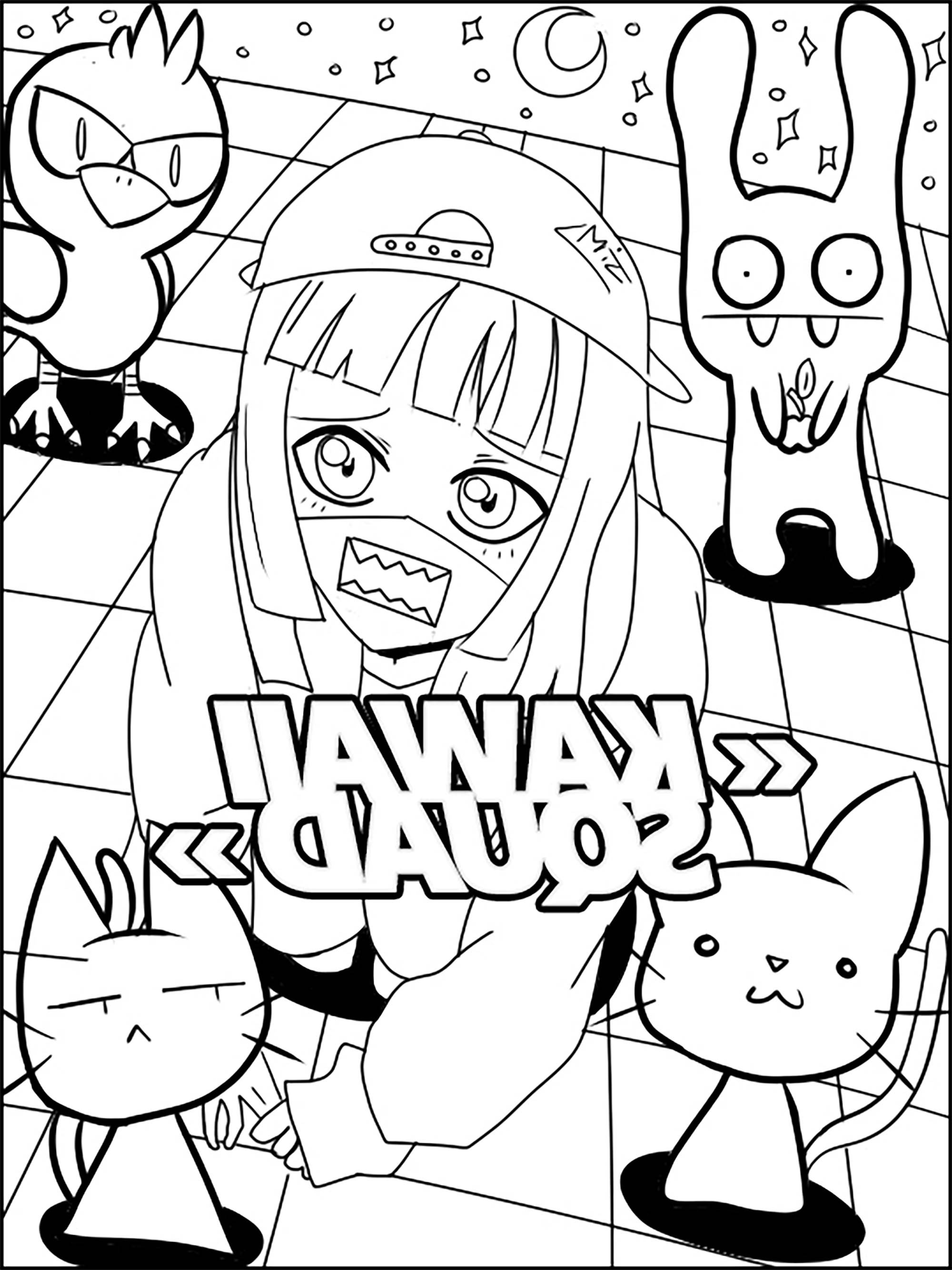 Dessin Kawaii A Imprimer Animaux Beau Photos Kawaii Squad Coloriage Kawaii Coloriages Pour Enfants