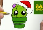 Dessin Kawaii Cactus Élégant Stock O Dibujar Un Cactus Para Navidad Paso A Paso Dibujos