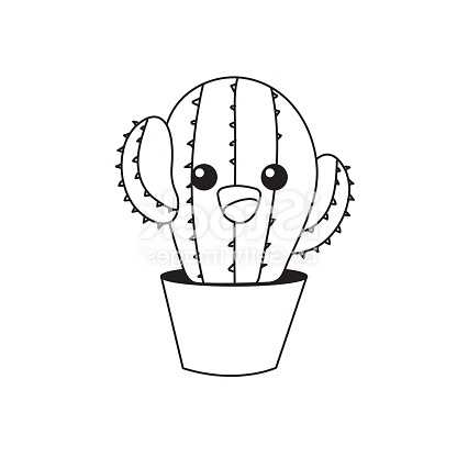 Dessin Kawaii Cactus Impressionnant Images Line Kawaii Cute Tender Cactus Plant Stock Vector Art
