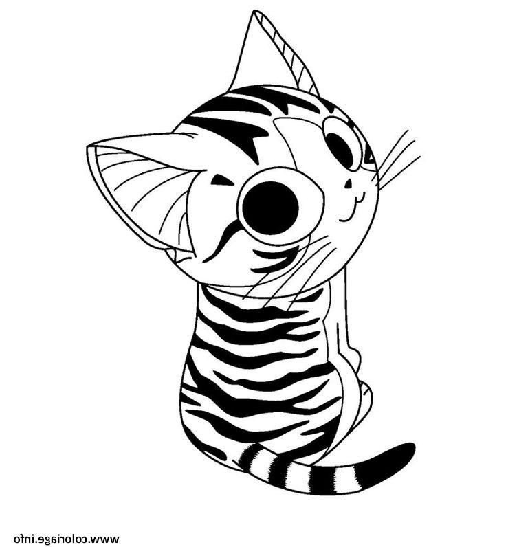 Dessin Kawaii Chat Cool Photos Coloriage Cht Chi Mignon Cute Jecolorie