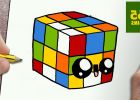 Dessin Kawaii Frite Élégant Collection Ment Dessiner Cube De Rubik Kawaii Étape Par Étape