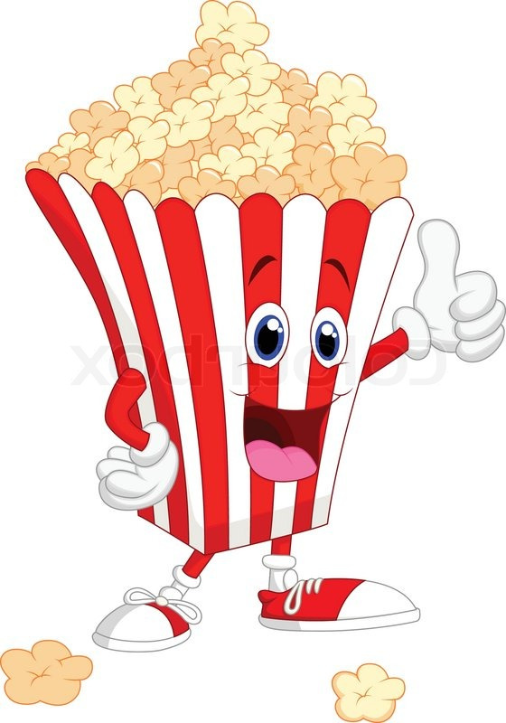 Dessin Kawaii Pop Corn Beau Images Vector Illustration Of Cute Popcorn Cartoon with Thumb Up