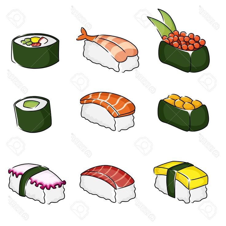 Dessin Kawaii Sushi Impressionnant Galerie Sushi Drawing Google Search