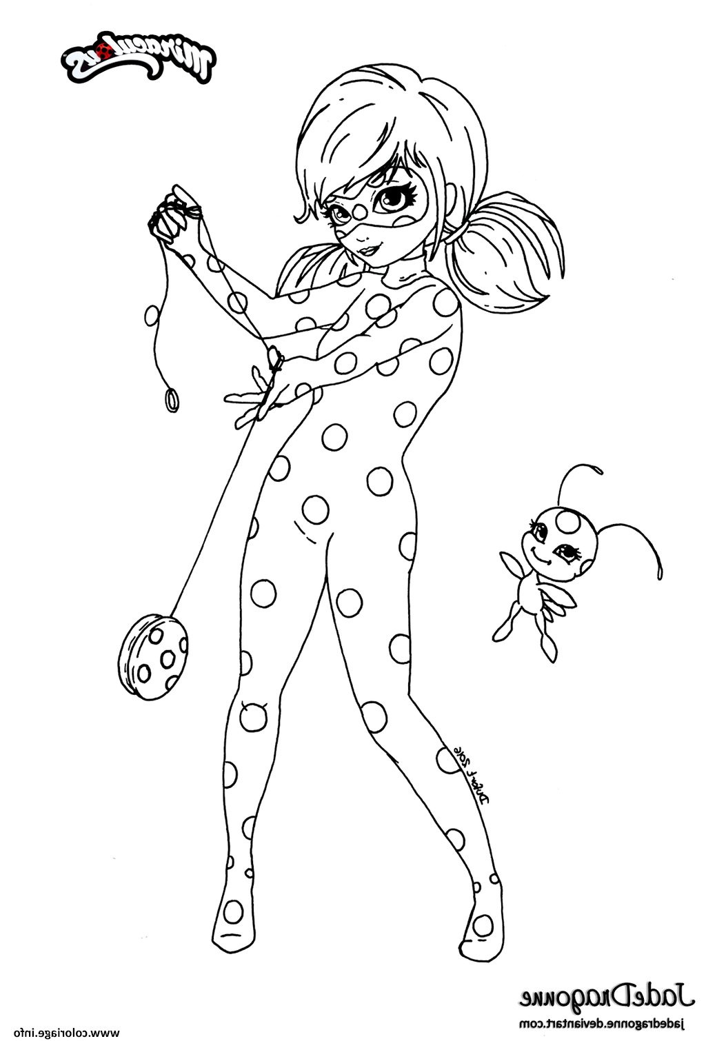 Dessin Lady Bug Bestof Image Coloriage Miraculous Ladybug Anime Par Jade Jecolorie