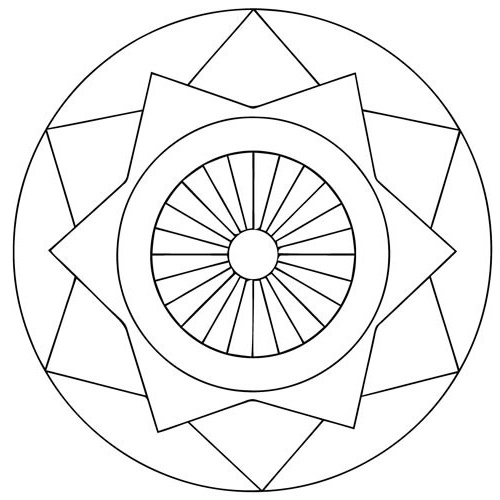 Dessin Mandala Simple Beau Photographie Coloriage Mandala En Ligne Simple Dessin Gratuit à Imprimer