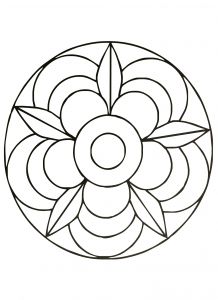 Dessin Mandala Simple Nouveau Collection Simple Mandala 40 M&amp;alas Coloring Pages for Kids to