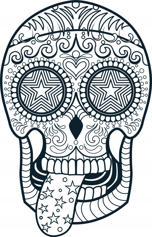 Dessin Mandala Tete De Mort Beau Collection Sugar Skull Coloring Page 3 Têtes De Mort