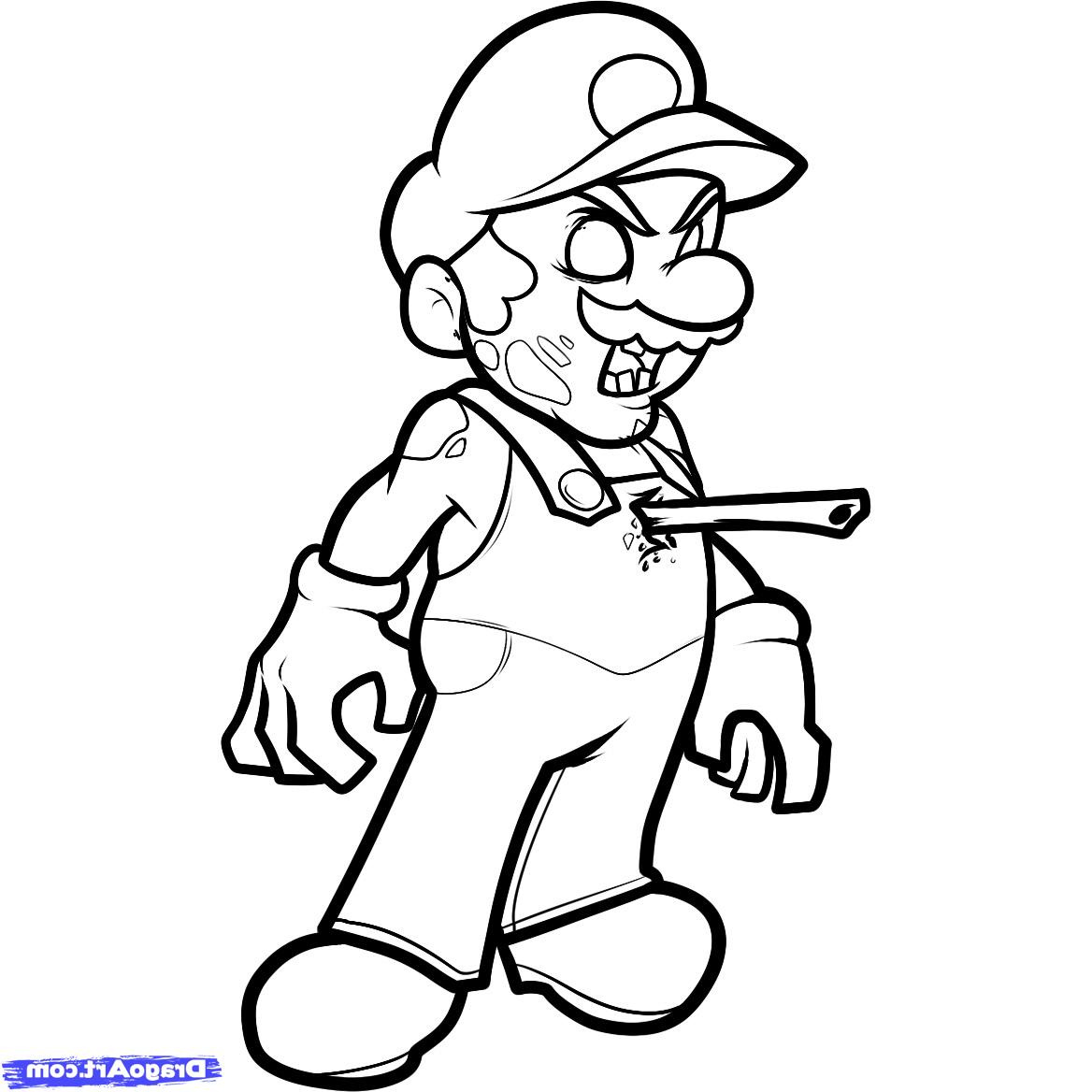 Dessin Mario Inspirant Photos How to Draw Zombie Mario Zombie Mario Step by Step