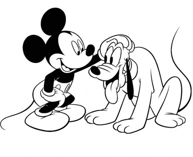 Dessin Mickey à Imprimer Unique Galerie Coloriage Mickey Et Pluto Dessin Gratuit à Imprimer