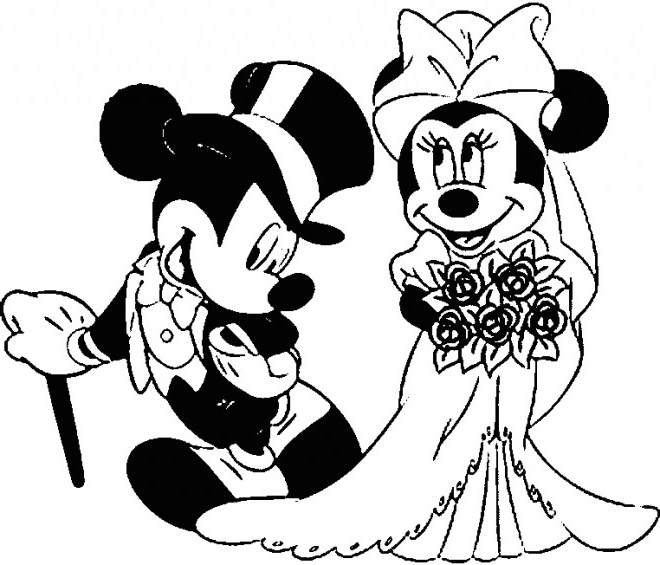 Dessin Minie Beau Photos Coloriage Mickey Et Minnie Se Marient Dessin Gratuit à