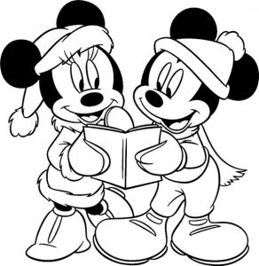 Dessin Minnie Et Mickey Impressionnant Images Coloriage Mickey Minnie Noel à Imprimer Sur Coloriages Fo