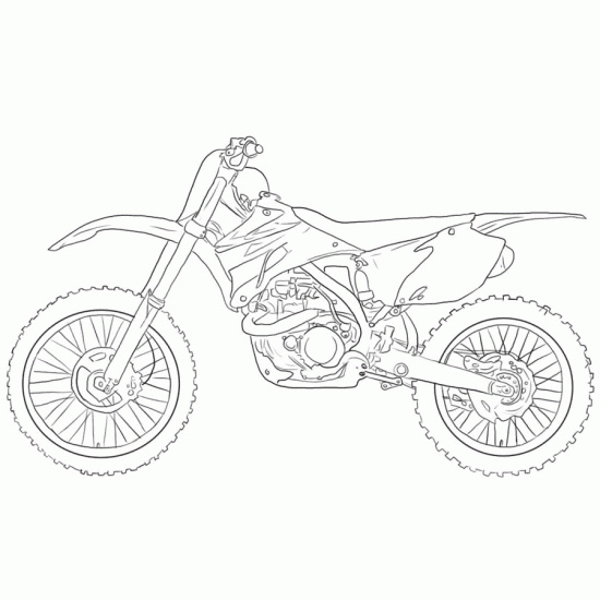 Dessin Moto Cross à Imprimer Impressionnant Collection Coloriages Motos