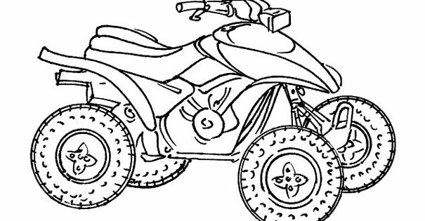 Dessin Moto Facile Nouveau Photos Quad Vtt Transport – Coloriages à