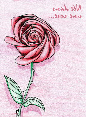 Dessin Naissance Fille Élégant Images Carte Née Dans Une Rose Dessin D Une Rose Envoyer Une