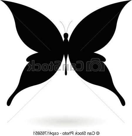 Dessin Papillon Noir Et Blanc Cool Photos Illustration Clipart butterfly Silhouette Pencil and In