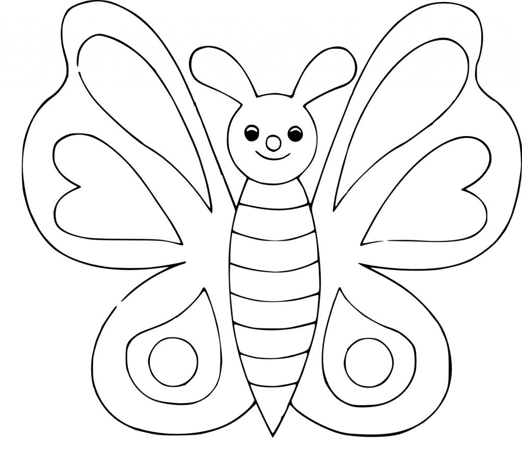 Dessin Papillon Simple Impressionnant Photos Coloriage Papillon Simple