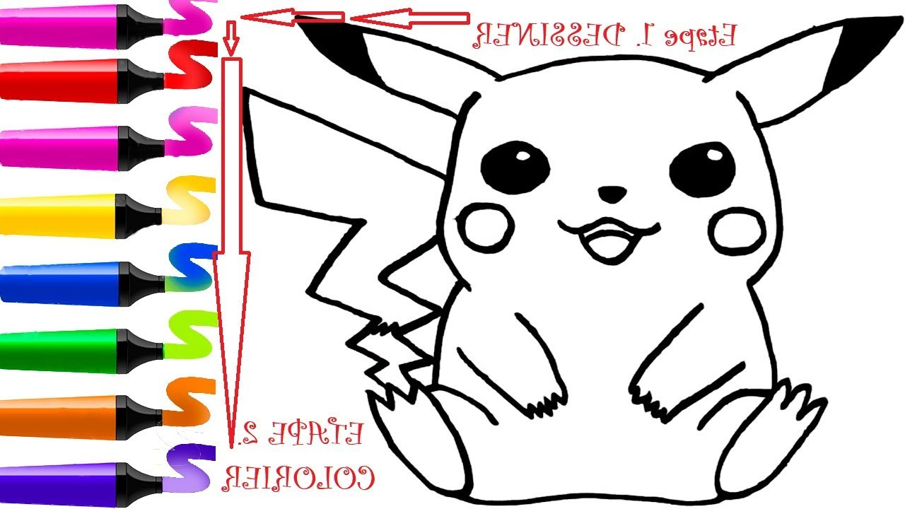 Dessin Pikachu à Imprimer Unique Images Dessin Facile Pokemon Et Coloriage Pokemon Pikachu