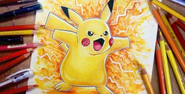 Dessin Pikachu En Couleur Impressionnant Stock Dessiner Pokemon Go