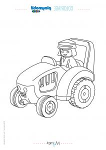 Dessin Playmobil Élégant Galerie Coloriage Le Fermier Et Le Tracteur De Playmobil 123