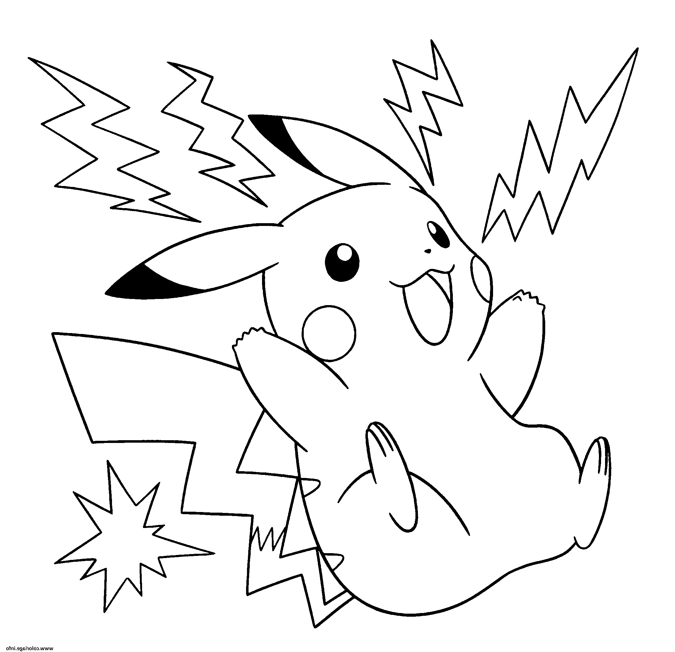 Dessin Pokemon à Imprimer Gratuit Élégant Image Coloriage Pokemon Pikachu Electrique Jecolorie