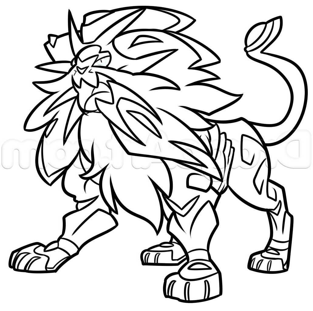 Dessin Pokemon solgaleo Nouveau Images How to Draw solgaleo Step by Step Pokemon Characters