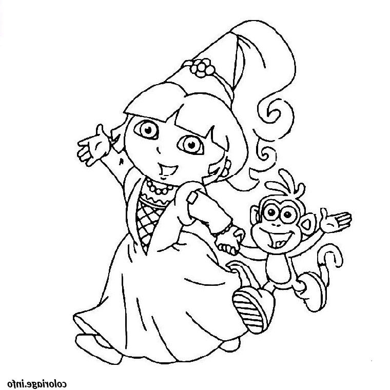 Dessin Pour Gommettes Gratuit à Imprimer Cool Image Coloriage Dora La Princesse Dessin
