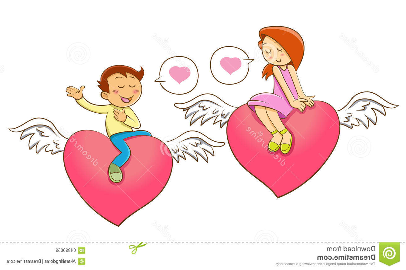 Dessin Pour La Saint Valentin Élégant Stock Ouvrez Le Personnage De Dessin Animé De Coeur Pour La