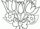 Dessin Printemps Facile Beau Image Bouquet De Fleurs 81 Nature – Coloriages à Imprimer