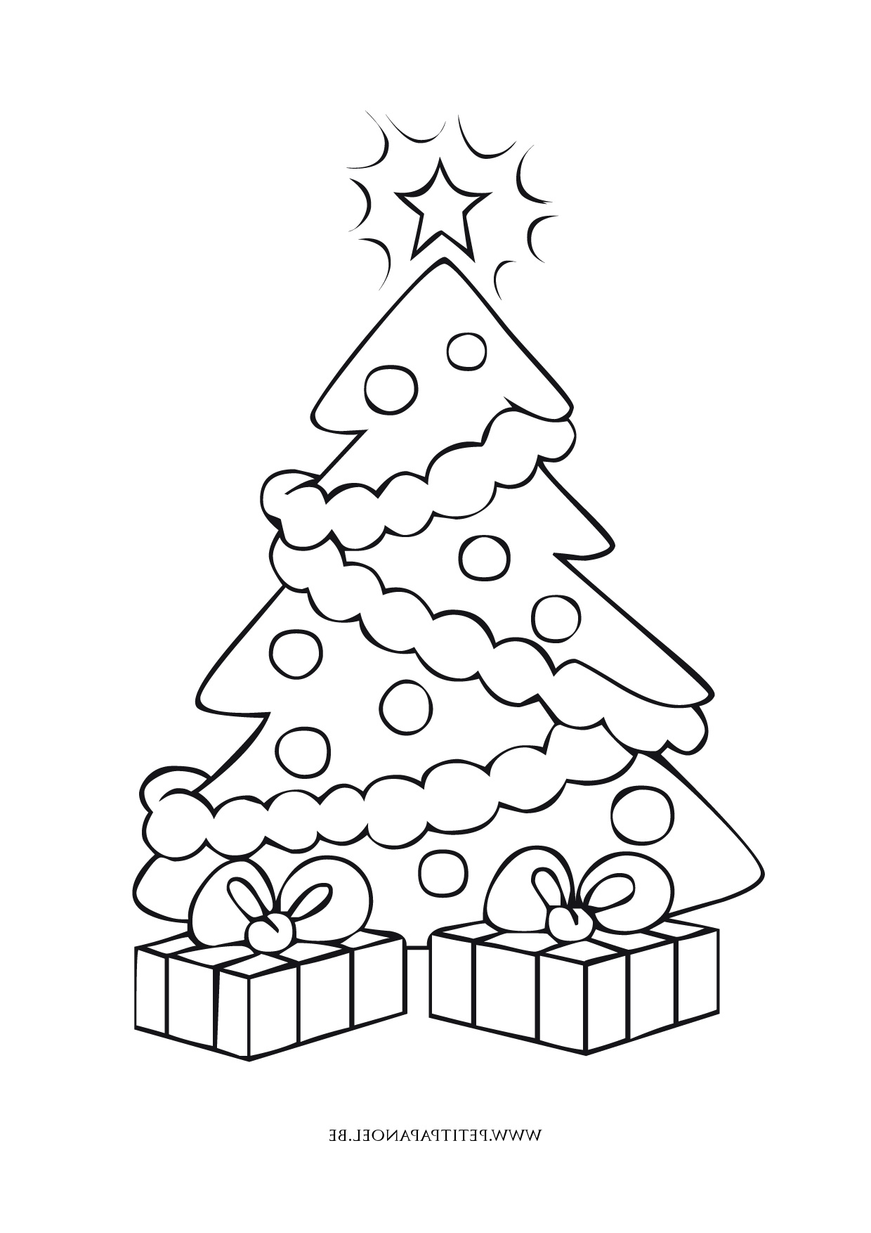 Dessin Sapin Simple Nouveau Images Sapin De Noël 39 Objets – Coloriages à Imprimer