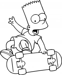 Dessin Simpsons Beau Photos Coloriage Bart Simpson Dessin à Imprimer Sur Coloriages Fo