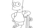 Dessin Simpsons Cool Image Bart Simpson Coloriage Bart Simpson En Ligne Gratuit A