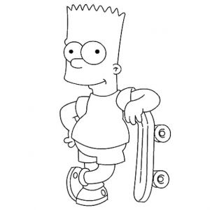 Dessin Simpsons Cool Image Bart Simpson Coloriage Bart ...