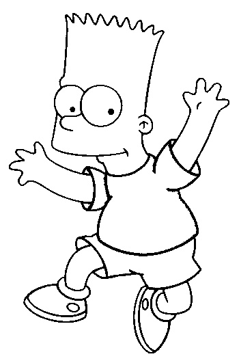 Dessin Simpsons Luxe Photos Coloriage Simpson Bart