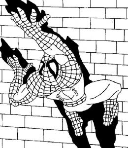 Dessin Spiderman Couleur Impressionnant Photographie Coloriage Spiderman Escalade Le Mur Dessin Gratuit à Imprimer