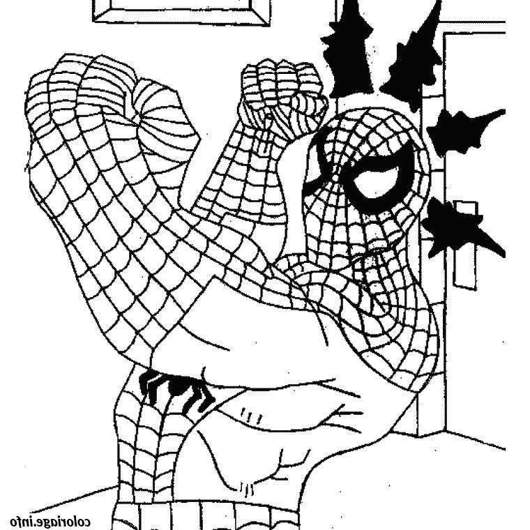 Dessin Spiderman En Couleur Élégant Galerie Coloriage Spiderman Moto Dessin