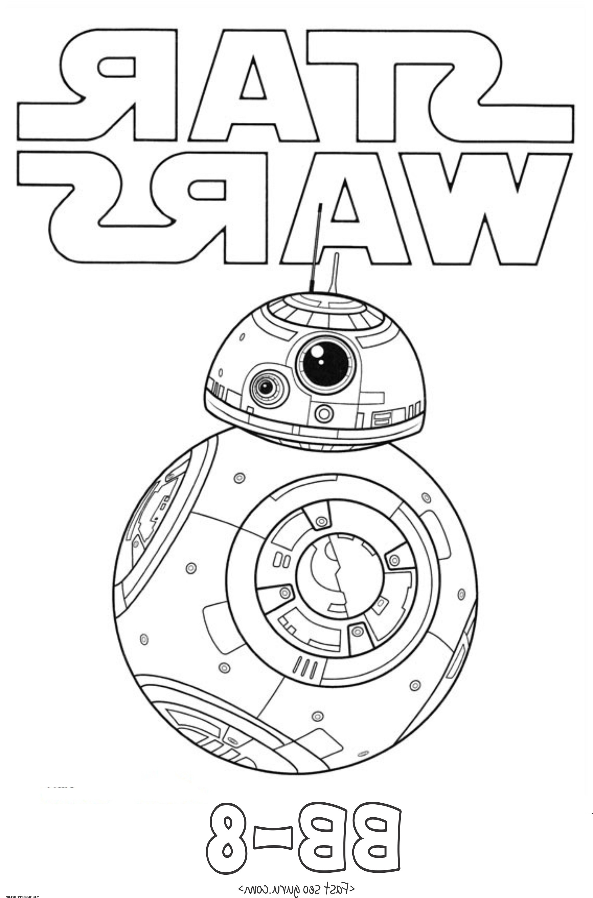 Dessin Stars Wars Cool Photographie Star Wars the force Awakens Bb 8 Coloring Pages Free