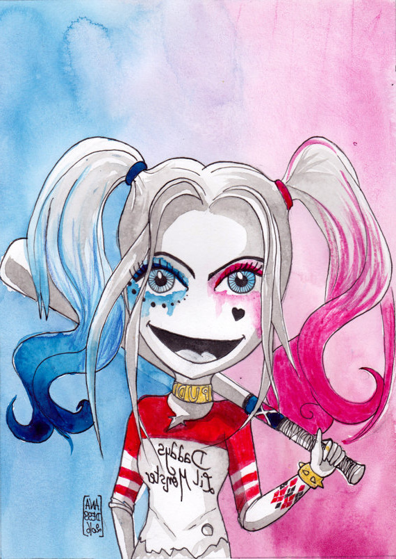 Dessin Suicide Élégant Collection Ana Dess En Harley Quinn Suicide Squad Dessin original