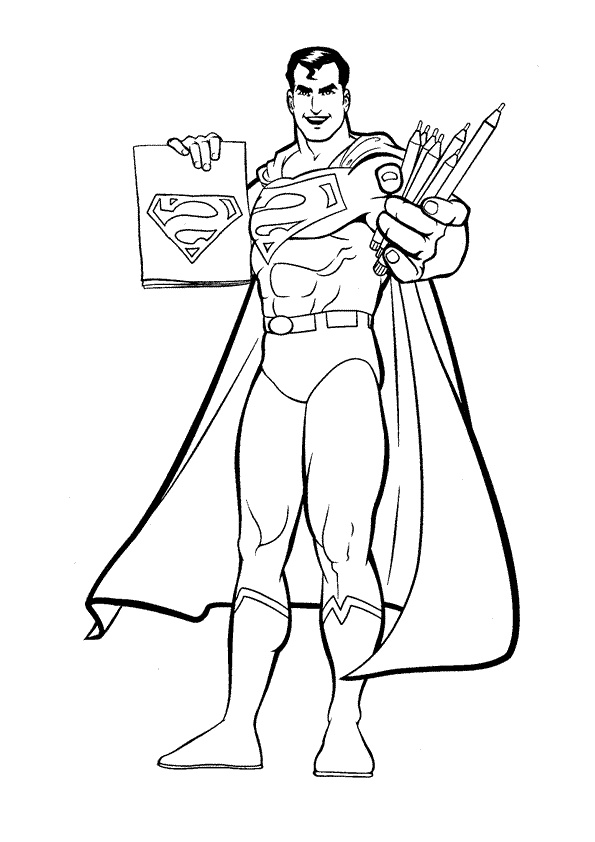 Dessin Super Man Inspirant Collection Superman 10 Super Héros – Coloriages à Imprimer