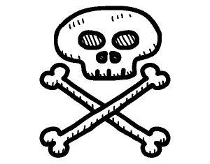 Dessin Tete De Mort Pirate Beau Collection Coloriage De Tête De Mort Pirate Pour Colorier Coloritou