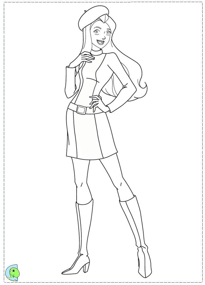 Dessin totally Spies Beau Stock totally Spies Coloring Page Dinokids