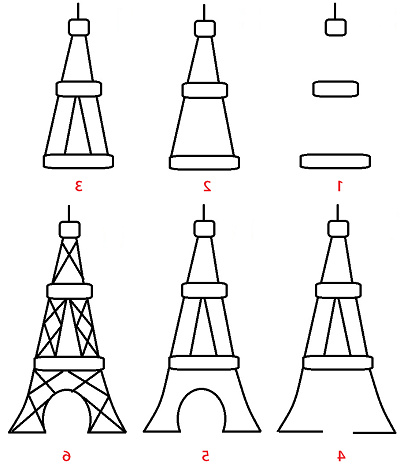 Dessin tour Cool Images Ment Dessiner La tour Eiffel