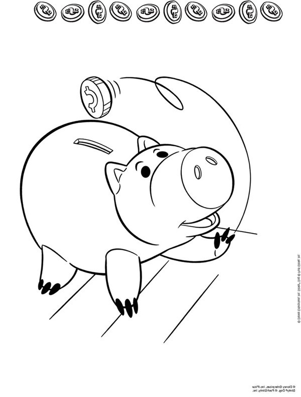 Dessin toy Story Nouveau Collection Coloriage toy Story Cochon Momes